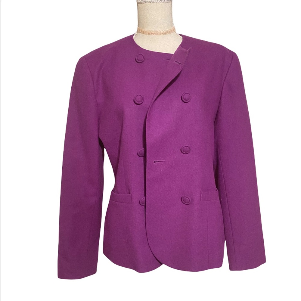 Pendleton VINTAGE classic wool blazer magenta